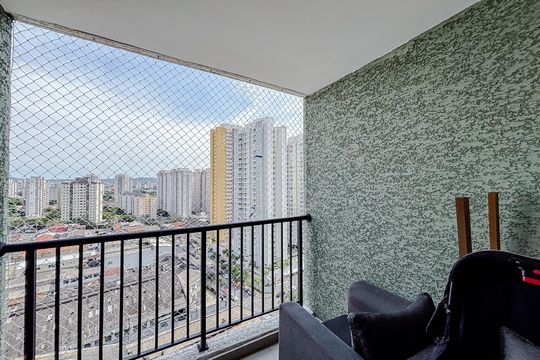Varanda de apartamento à venda com 2 quartos, 57m² em Tatuapé, São Paulo