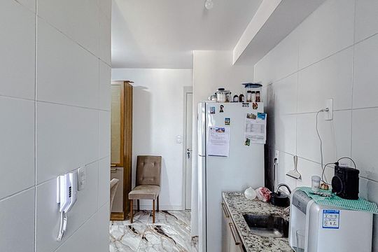 Cozinha  de apartamento à venda com 2 quartos, 57m² em Tatuapé, São Paulo