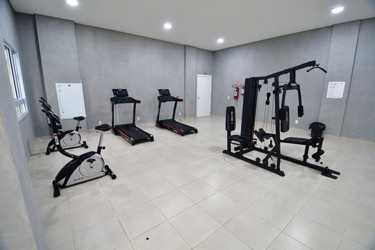 Área comum - Academia de apartamento à venda com 2 quartos, 56m² em Loteamento Remanso Campineiro, Hortolândia