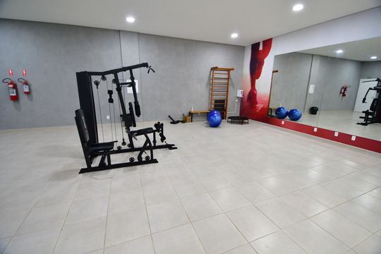Área comum - Academia de apartamento à venda com 2 quartos, 56m² em Loteamento Remanso Campineiro, Hortolândia