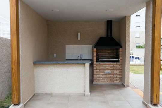 Área comum - Churrasqueira de apartamento à venda com 2 quartos, 35m² em Paraíso do Morumbi, São Paulo