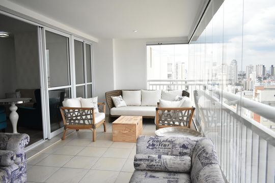 Sala de apartamento para alugar com 2 quartos, 104m² em Chácara Inglesa, São Paulo
