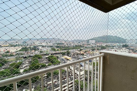 Varanda da Sala de apartamento à venda com 2 quartos, 53m² em Del Castilho, Rio de Janeiro