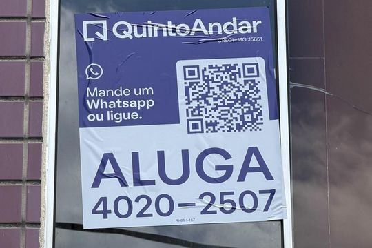 PLAQUINHA de apartamento para alugar com 2 quartos, 55m² em Salgado Filho, Belo Horizonte