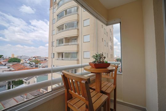 Varanda de apartamento à venda com 2 quartos, 54m² em Vila Marieta, São Paulo