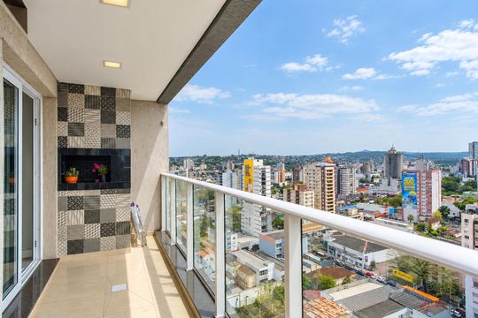 varanda da suite de apartamento à venda com 2 quartos, 89m² em Centro, Novo Hamburgo