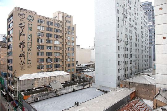 Quarto Vista de apartamento à venda com 1 quarto, 47m² em Centro Histórico, Porto Alegre