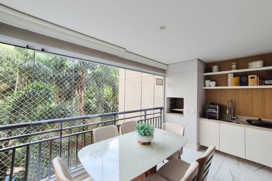 Varanda da Sala de apartamento à venda com 3 quartos, 93m² em Baeta Neves, São Bernardo do Campo