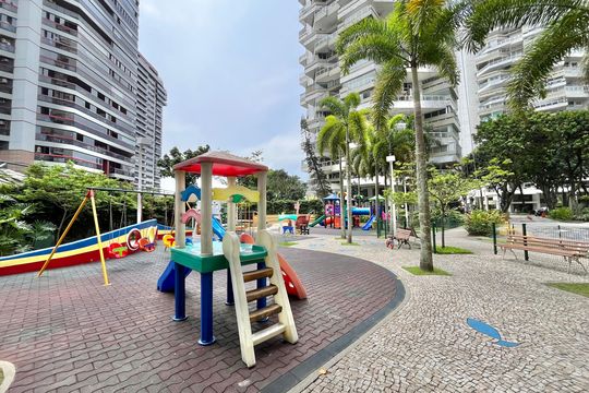 Área comum - Playground de apartamento à venda com 4 quartos, 450m² em Barra da Tijuca, Rio de Janeiro