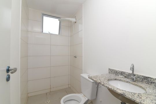 Banheiro do Quarto 2 Suíte de apartamento para alugar com 2 quartos, 57m² em Jardim Sao Sebastiao, Hortolândia