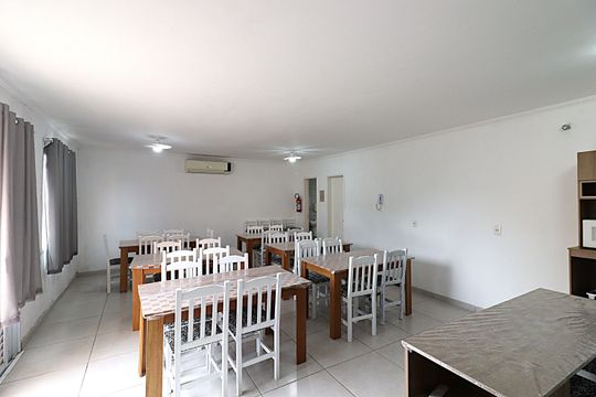 Área comum - Salão de festas de casa de condomínio à venda com 3 quartos, 89m² em Jardim Dona Leopoldina, Porto Alegre