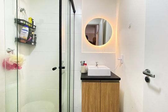 Banheiro  de apartamento para alugar com 2 quartos, 36m² em Vila Guilhermina, São Paulo