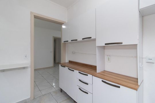 Cozinha e Área de Serviço de apartamento à venda com 1 quarto, 52m² em Teresópolis, Porto Alegre