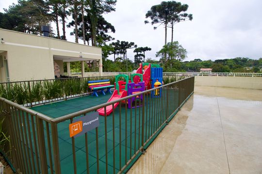 Área comum - Playground de apartamento para alugar com 1 quarto, 35m² em Santa Cândida, Curitiba