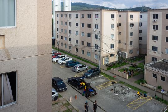 Vista da Sala de apartamento para alugar com 2 quartos, 40m² em Campo Grande, Rio de Janeiro