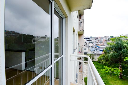 Varanda da Sala de apartamento para alugar com 2 quartos, 42m² em Jardim Guilhermino, Guarulhos