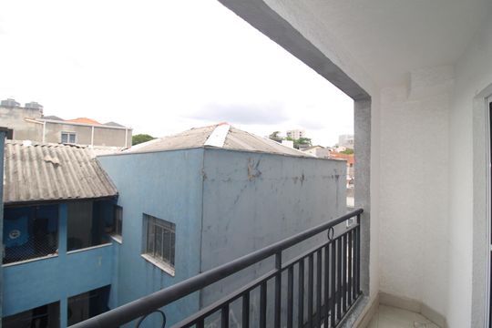 Sala / Cozinha - Varanda de apartamento para alugar com 1 quarto, 35m² em Jardim São Paulo, São Paulo