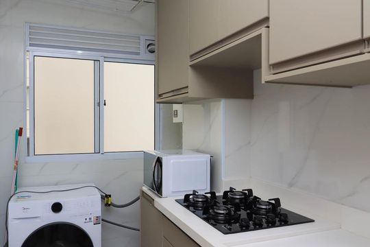Cozinha e Área de Serviço de apartamento à venda com 2 quartos, 43m² em Vila Suzana, São Paulo