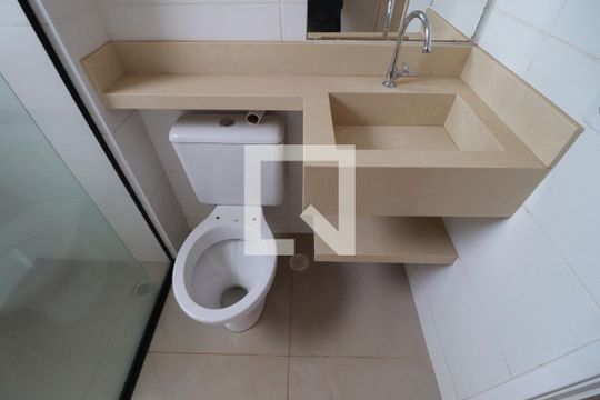 Banheiro de apartamento para alugar com 2 quartos, 48m² em Jardim Florestan Fernandes, Ribeirão Preto