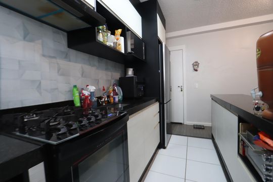 Cozinha de apartamento à venda com 1 quarto, 37m² em Vila Graciosa, São Paulo