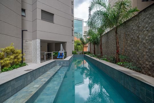 Área comum - Piscina de apartamento para alugar com 1 quarto, 33m² em Liberdade, São Paulo