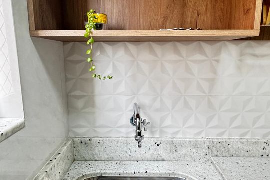 Área de Serviço de apartamento à venda com 2 quartos, 70m² em Parque Erasmo Assunção, Santo André