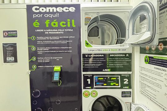 Lavanderia de apartamento à venda com 2 quartos, 70m² em Parque Erasmo Assunção, Santo André