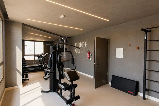 Área comum - Academia de apartamento à venda com 3 quartos, 79m² em Petrópolis, Porto Alegre