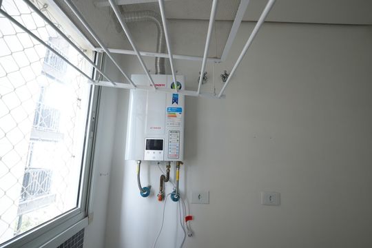 Área de Serviço de apartamento para alugar com 3 quartos, 80m² em Jardim, Santo André