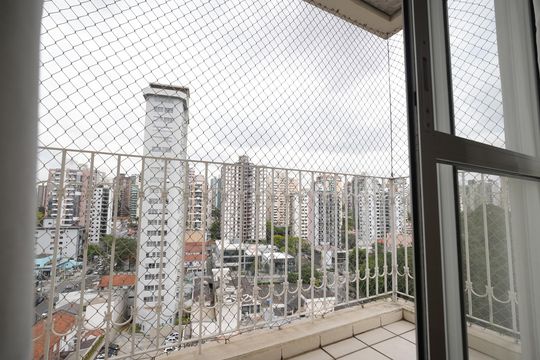 Varanda da Sala de apartamento para alugar com 3 quartos, 80m² em Jardim, Santo André