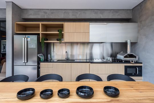Espaço Gourmet de kitnet/studio à venda com 1 quarto, 25m² em Pinheiros, São Paulo