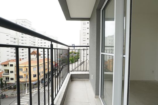 Varanda Quarto de apartamento para alugar com 1 quarto, 33m² em Aclimação, São Paulo