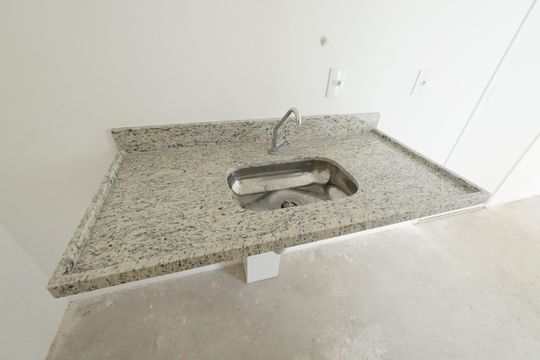 Cozinha de apartamento à venda com 1 quarto, 29m² em Aclimação, São Paulo