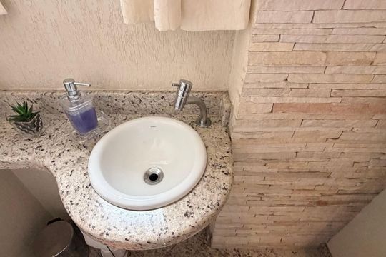 Lavabo  de apartamento à venda com 3 quartos, 106m² em Santa Paula, São Caetano do Sul