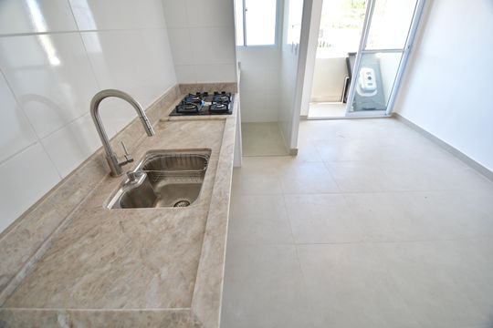 Cozinha de apartamento para alugar com 2 quartos, 48m² em Notre Dame, Campinas