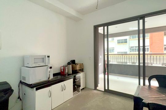 Sala de apartamento à venda com 1 quarto, 37m² em Vila Anglo Brasileira, São Paulo
