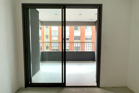 Varanda de apartamento à venda com 1 quarto, 37m² em Vila Anglo Brasileira, São Paulo