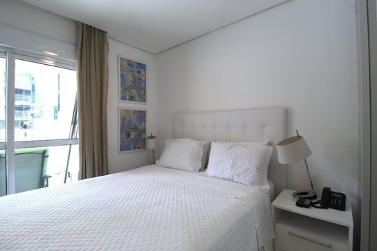 Quarto Suíte de apartamento para alugar com 1 quarto, 43m² em Vila Olímpia, São Paulo