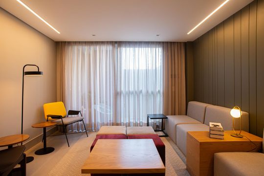 Área comum - Coworking de kitnet/studio para alugar com 1 quarto, 30m² em Bela Vista, São Paulo