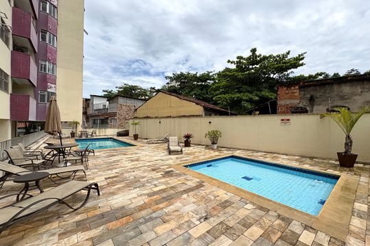 Área comum - Piscina de apartamento à venda com 2 quartos, 60m² em Pechincha, Rio de Janeiro