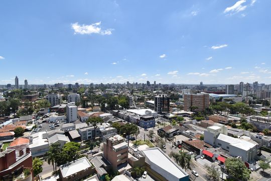 Vista da sala de apartamento à venda com 3 quartos, 110m² em Batel, Curitiba