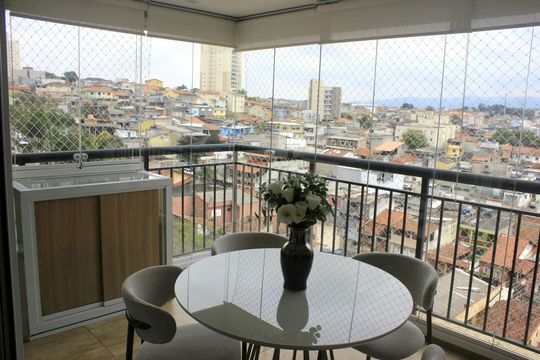 Varanda Gourmet  de apartamento para alugar com 2 quartos, 56m² em Jardim Tabatinga, Guarulhos