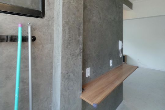 Cozinha Americana de apartamento para alugar com 1 quarto, 48m² em Embaré, Santos