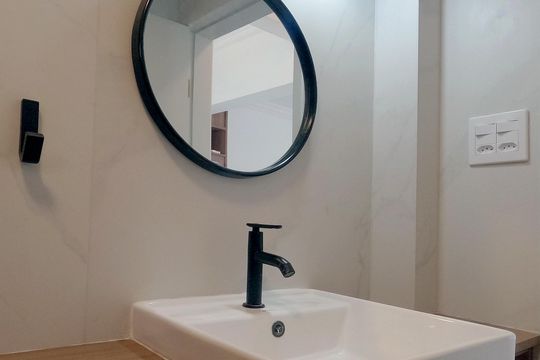 Banheiro de apartamento para alugar com 1 quarto, 48m² em Embaré, Santos