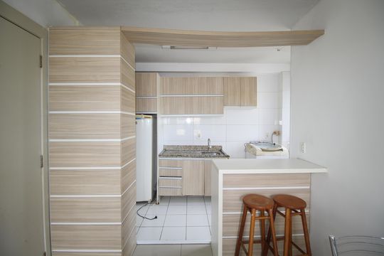 Cozinha de apartamento para alugar com 2 quartos, 43m² em Morro Santana, Porto Alegre