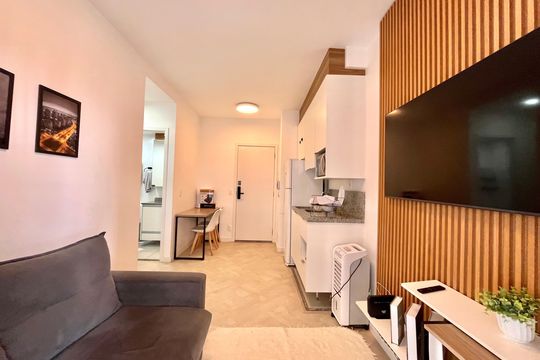 Sala de apartamento para alugar com 1 quarto, 34m² em Vila Clementino, São Paulo