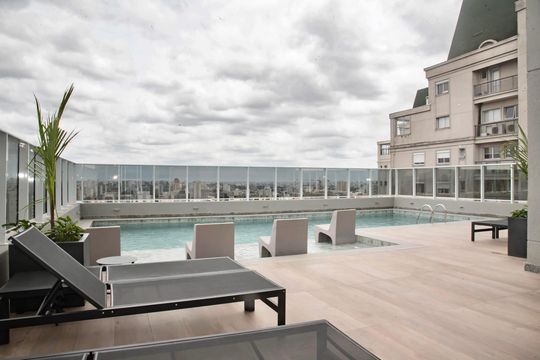 Área comum - Piscina de apartamento para alugar com 1 quarto, 34m² em Vila Clementino, São Paulo