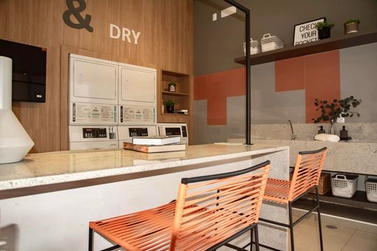 Área comum - Lavanderia de apartamento para alugar com 1 quarto, 34m² em Vila Clementino, São Paulo