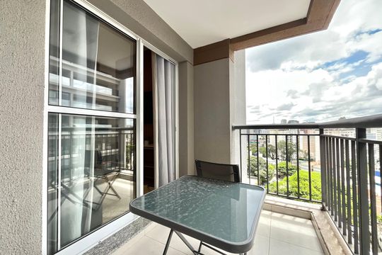 Varanda de apartamento para alugar com 1 quarto, 34m² em Vila Clementino, São Paulo