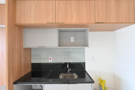 Cozinha de apartamento para alugar com 1 quarto, 47m² em Vila Clementino, São Paulo